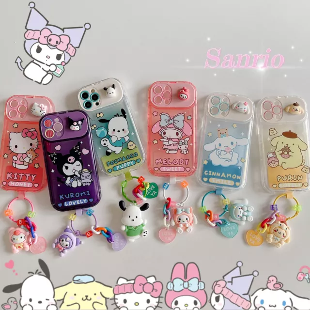 Custodia telefono cartoni animati Sanrio per iphone 15 Pro Max 14 13 carine skin Kuromi