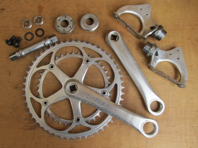 Pédalier SHIMANO DURA ACE Vintage - Pour Peugeot / Campagnolo - Occasion Bon état