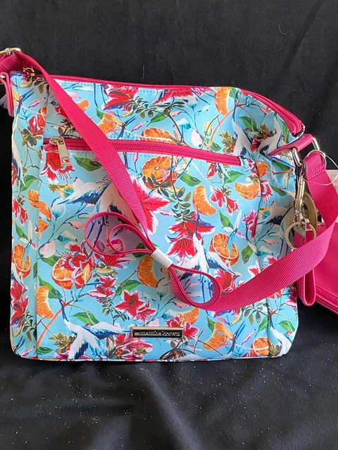 Samantha Brown Crossbody Bag, Key Fob, Change Purse New/Never Used