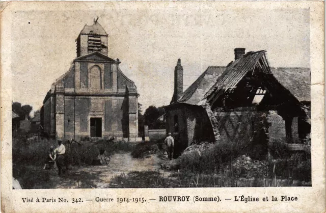 CPA Militaire, Rouvroy - L'Eglise (277981)