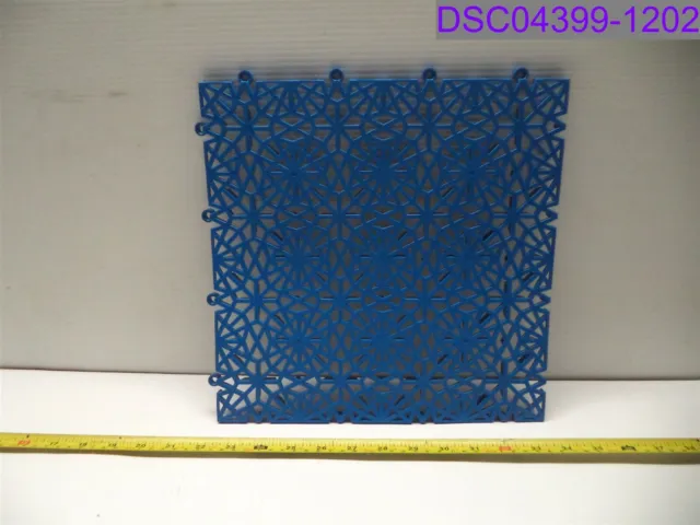 Qty = 8: Blue Interlocking Floor Tiles 12" x 12" x 1/2"