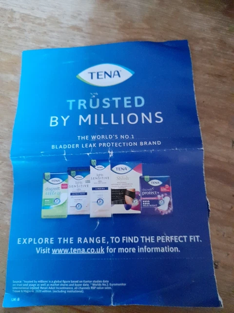 2x £5.00 Off Coupon TENA Silhouette Underwear Vouchers Valid Until 15/12/23 2