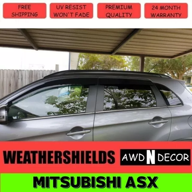Luxury Weather Shields Weathershields for Mitsubishi ASX 2010-2021 Window Visors