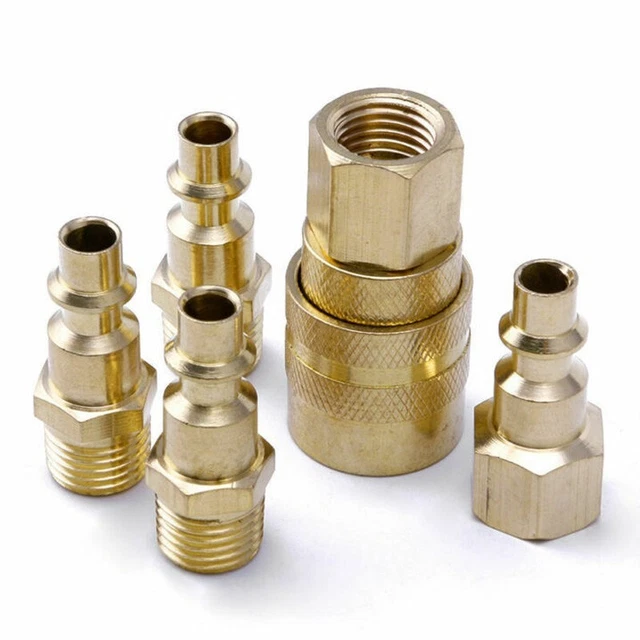 Set Raccordi Sgancio Rapido Per Aria Compressa AB Tools AT360 1/4 E 3/8 BSP