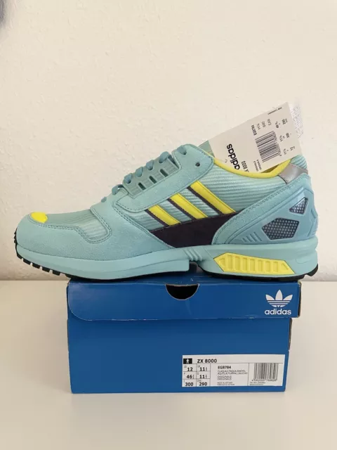 Adidas Zx 8000 Aqua Gr. 46 2/3 Eg8784 Neu