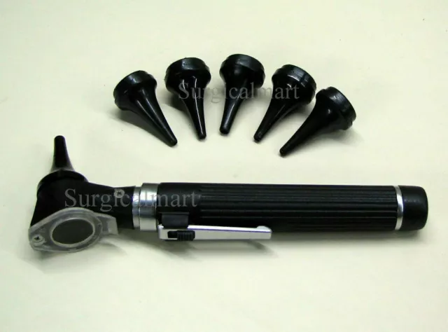 OTOSCOPE Ophthalmoskop MINI-FASER-Optik-Untersuchungs-LED-Diagnose-HNO-SET...