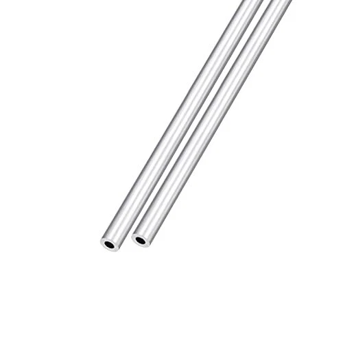 6063 Aluminum Tube 5mm Od X 2mm Id X 300mm L 2pcs Aluminum Round Tubing For Ho