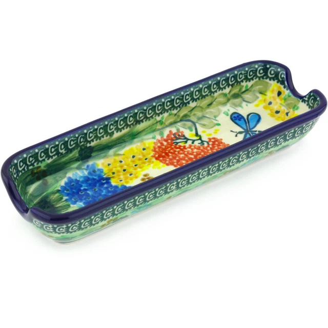 Polish Pottery Corn Tray 8" Ceramika Artystyczna Garden Delight UNIKAT