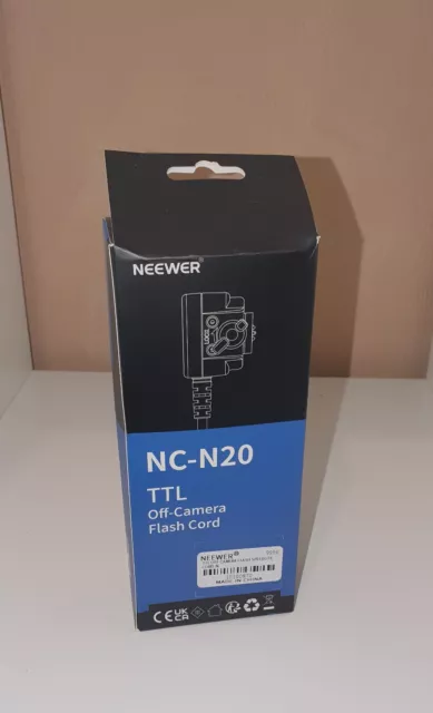 Neewer 6.6’/2m TTL Off Camera Flash Speedlite Cord Brand New! Still Boxed!