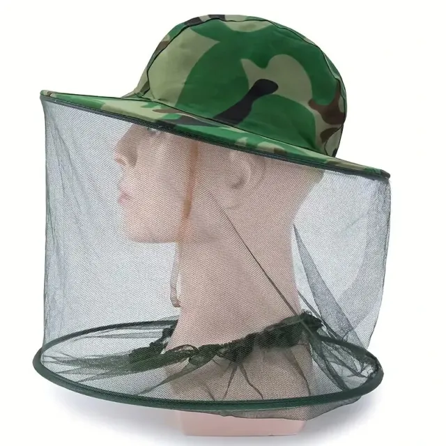 Mosquito Head Net Hat Insect new Fly Mesh Face Protector Travel Camping fishing