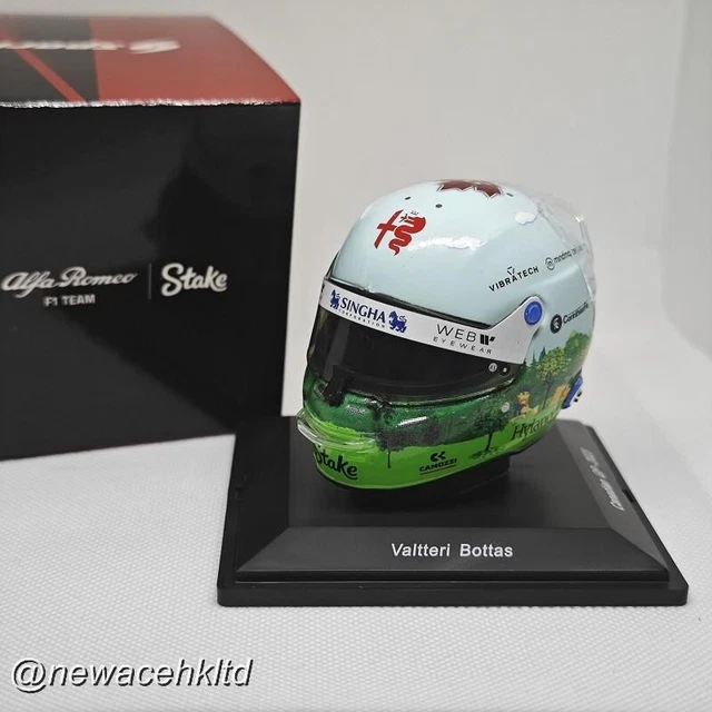 JFC F1 ヘルメット V.ボッタス 2014 1/12 J.F.CREATIONS製 アイルトン・セナ 1/12 ヘルメット2個セット