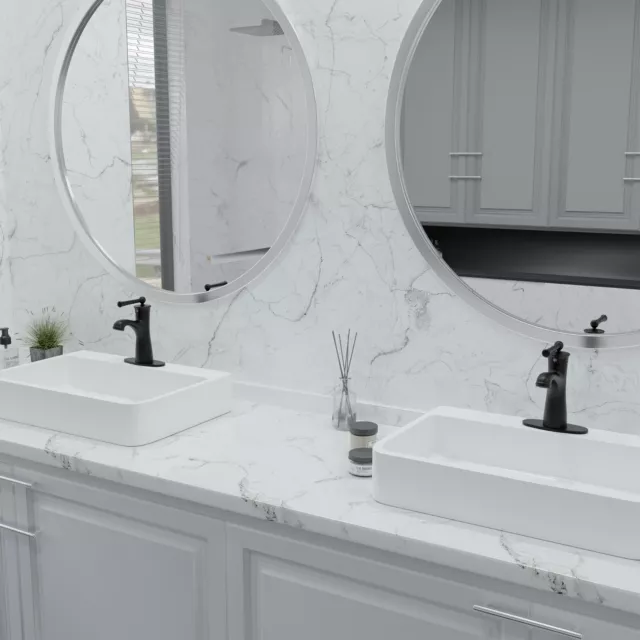 Mondawe Single Handle Bathroom Kitchen Sink Tap Zinc-Alloy Faucets Bubble Water