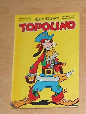 Ed.mondadori  Serie  Topolino   N°  11  1950   Originale  !!!!!