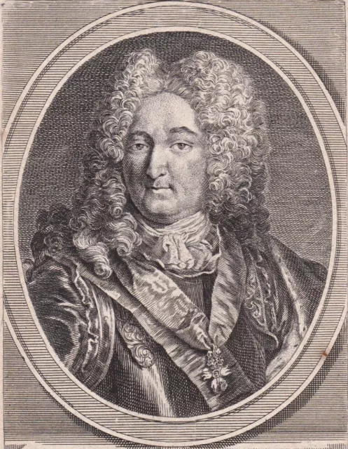 Portrait XVIIIe Adrien Maurice de Noailles Marquis Montclar Maréchal 1786