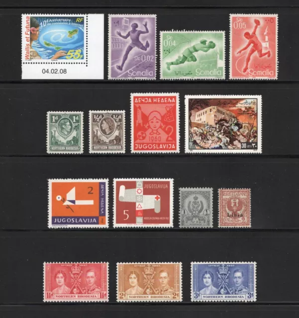 15 diff MNH from 5 countries -- cv $8.10