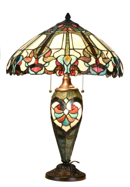 Lampada da tavolo EX-Large Tiffany -18" larga (risparmio energetico)