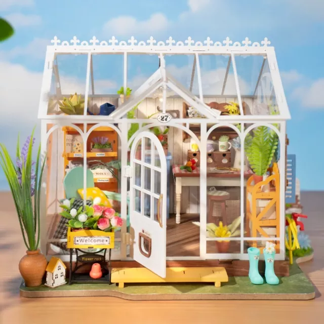 Rolife Dreamy Garden House DIY Dollhouse 3D Wooden Puzzle Decor Adult Xmas Gift