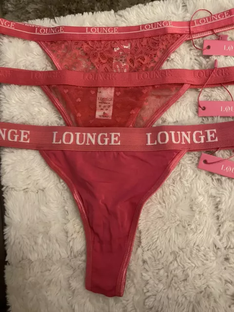 Lounge Underwear Red Royal Balcony Sexy Thong Panties BNWT Small