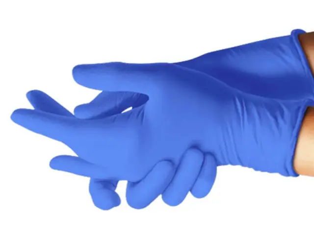 XL Nitril Einweg Handschuhe - Blau - Extra Groß - Latexfrei - Einmalhandschuhe