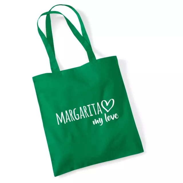 Jutebeutel Margarita Island my love Tasche Geschenk Idee Souvenir Geburtstag Wei