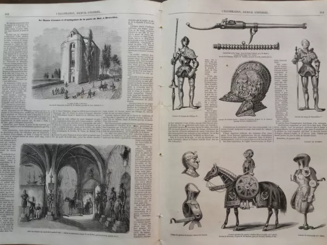 L' Illustration 1852 N 481 Decoration De La Salle De Bal A L' Ecole Militaire 2