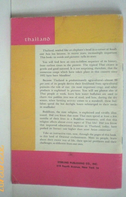Thailand in Pictures  Visual Geography Series 1963 2