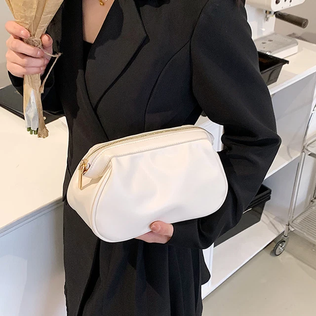 Organizer articoli da toilette compatto antipolvere all'esterno custodia trucco donna cerniera liscia