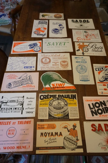 lot 20 buvards publicitaires anciens advertising blotters Cirage (23)
