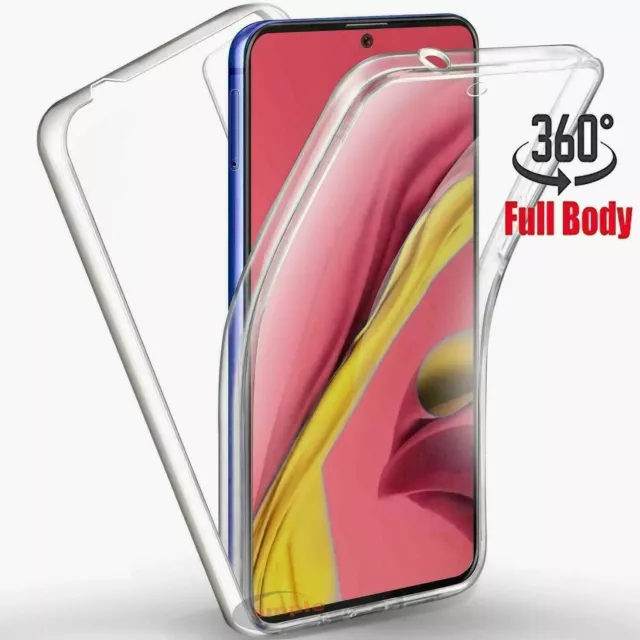 360° Grad Transparent Full TPU Case Handy Schutz Hülle Silikon Tasche Handyhülle