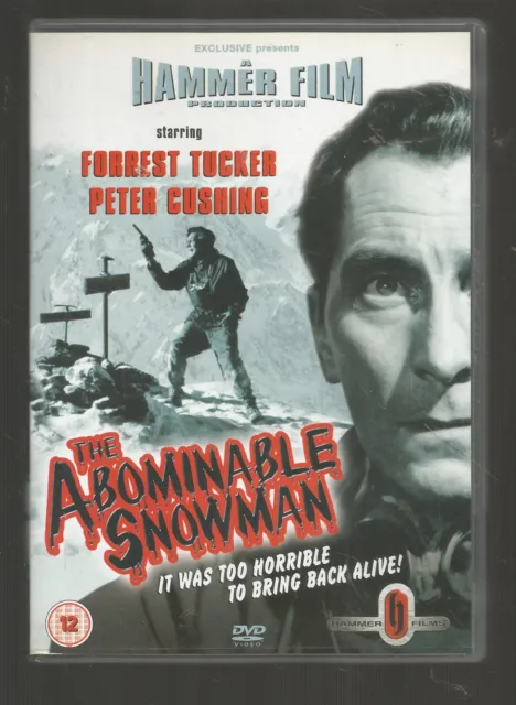THE ABOMINABLE SNOWMAN - Hammer - Forrest Tucker Peter Cushing - UK REGION 2 DVD