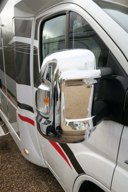 Spiegelschutz Ducato Boxer Relais LANGER ARM - Schwarz - Paar - NEUES