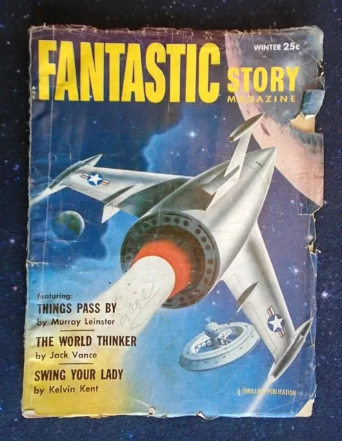 1955 Winter Fantastic Story Magazine Pulp Digest Science Fiction Vol 8 #1