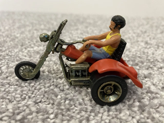 ミニカー BRITAINS MOTORCYCLE Chopper Trike Britains Ltd Chopper Trike Vintage Diecast C/W Driver Top