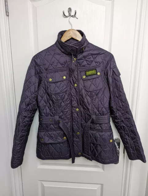 Barbour duke jacket womens deals purple
