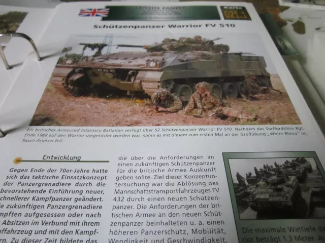 Archiv Militärfahrzeuge Leichte Panzer England 21.1 Spz Warrior FV 510 4S