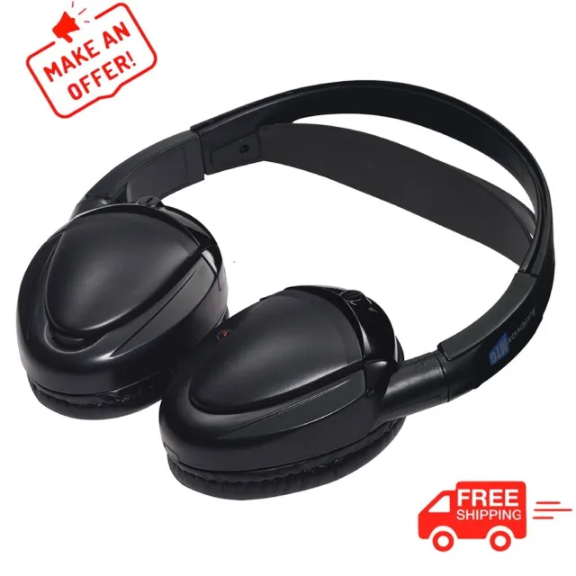 Audiovox MTGHP2CA Wireless IR Headphone Adjustable Headband Dual Channel