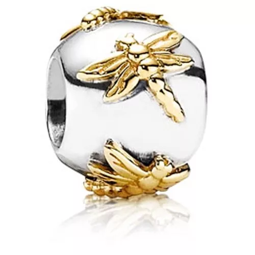 Pandora Golden Dragonflies Charm with 14K Gold and Sterling Silver  790898
