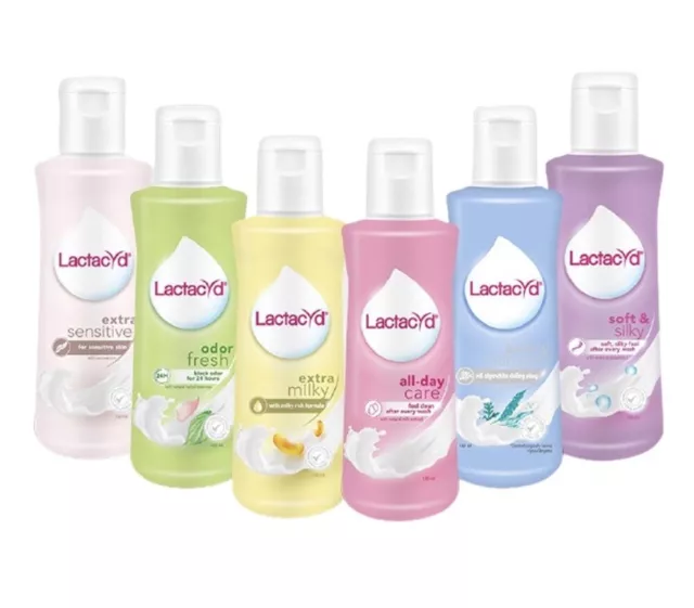 Lactacyd daily feminine wash cleansing protection care 6 formula 60 ml , 150 ml