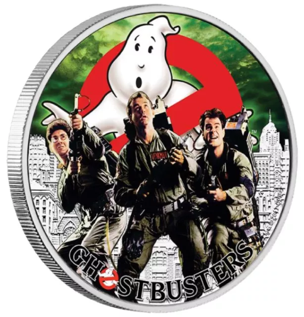 2017 Perth Mint Tuvalu GHOSTBUSTERS CREW 1 oz Silver Proof $1 Coin