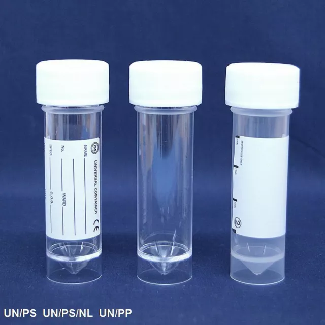 Urine Sample Bottle with Printed Label - Pack of 5,10,25,50,100,400
