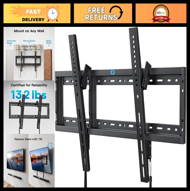 LOW PROFILE TILT TV Wall Mount for 37-90