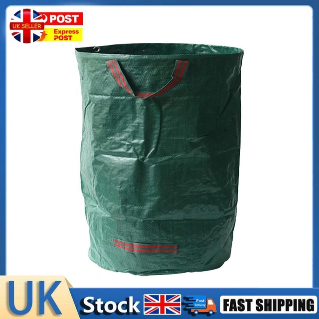 Campsite Trash Bags Foldable Lawn Debris Bag Waterproof 4 Handles (120L) Hot