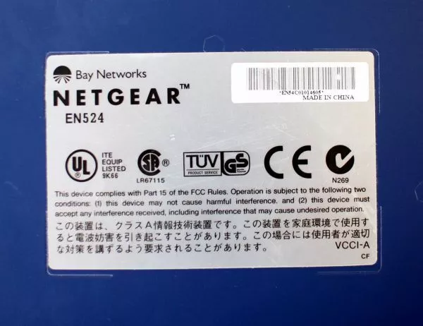 NETGEAR 24Port 10Base-T Ethernet Hub, EN524