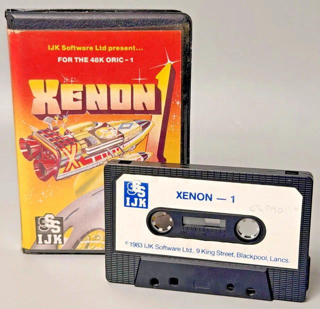 Xenon-1 Sur Oric Atmos - Jeu Vidéo Rétro 48k - Ordinateur Vintage