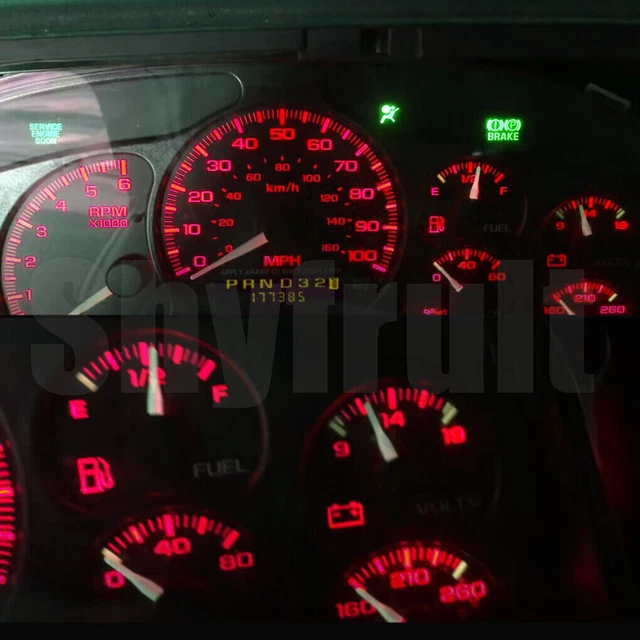 Dash Instrument Cluster Gauge Red LEDs LIGHTS KIT Fits 95-03 Ford Ranger Truck