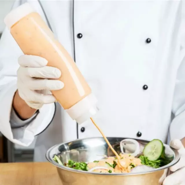 Large-capacity Sauce Dispenser Plastic Olive Oil Dispensers  Restaurants