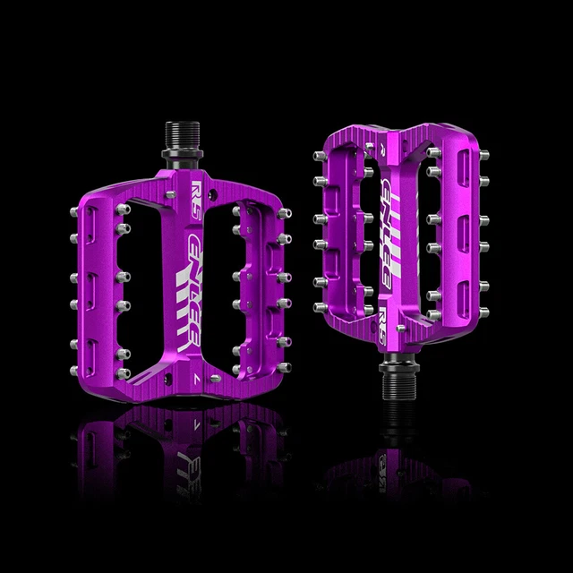 Bicycle Pedals Anti-slip Widen Footboard Waterproof Bike Parts (Purple)