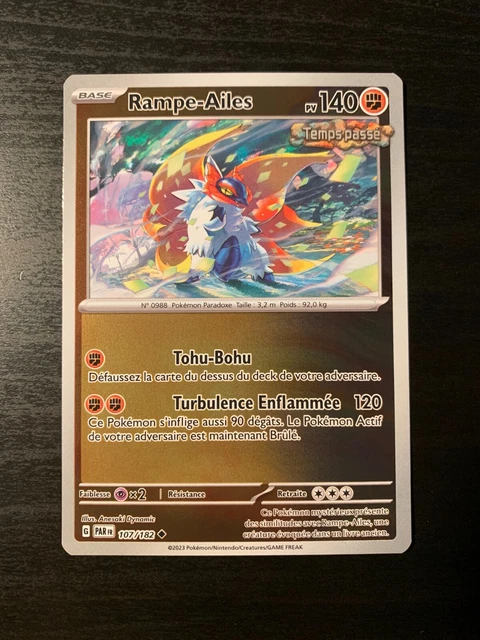 CARTE POKÉMON REVERSE Rampe-Ailes 107/182 PAR Faille Paradoxe FR NEUF ...