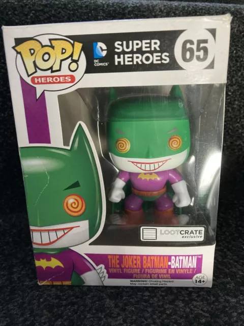 Funko Pop Vinyl Super Heroes The Joker Batman 65 Exclusive / Vaulted