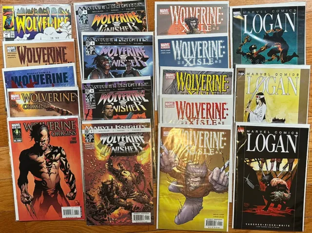 WOLVERINE 16 issue lot:  Logan, Xisle, Punisher, Origins  All NM/MT